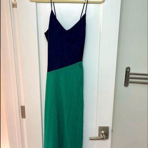 Cami High- Low MIDI satin dress w/ tags